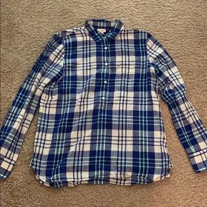 Barely worn, J.Crew tunic style button down, XS.
